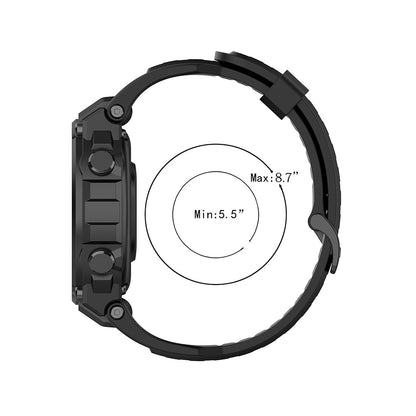 Techsuit W067 rem til Amazfit T-Rex Pro / T-Rex, Sort