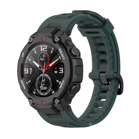 Techsuit W067 rem til Amazfit T-Rex Pro / T-Rex, Mørkegrøn
