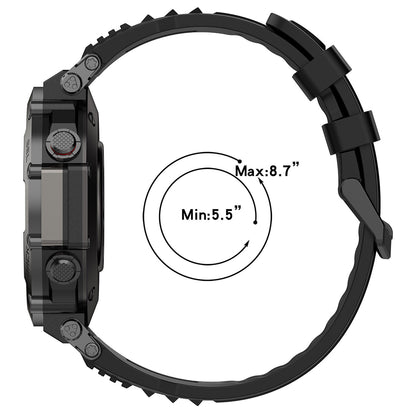 Techsuit W067 rem til Amazfit T-Rex Ultra, Sort