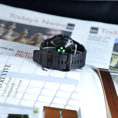 Techsuit W068 Strap for Garmin Watch Fenix Series, 26mm, Black Orange