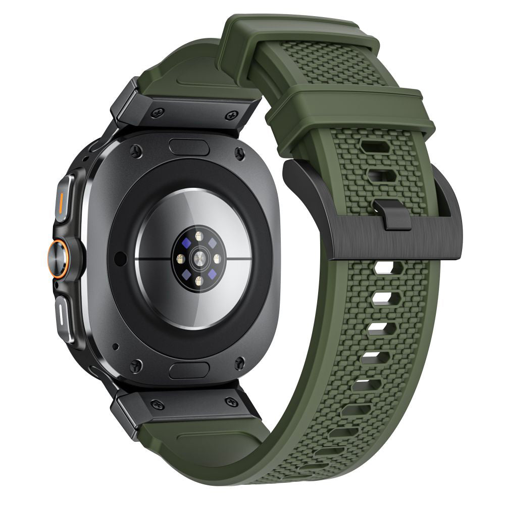 Techsuit W068 rem til Samsung Galaxy Watch Ultra, Sort Grøn