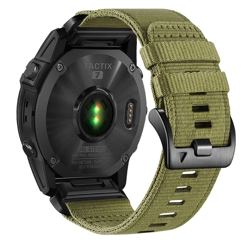 Techsuit W070 rem til Garmin Instinct / Approach / Fenix Watch Series, 20mm, Grøn