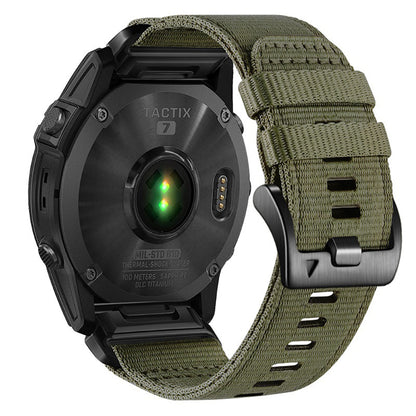Techsuit W070 rem til Garmin Instinct / Approach / Fenix Watch Series, 20mm, Mørkegrøn