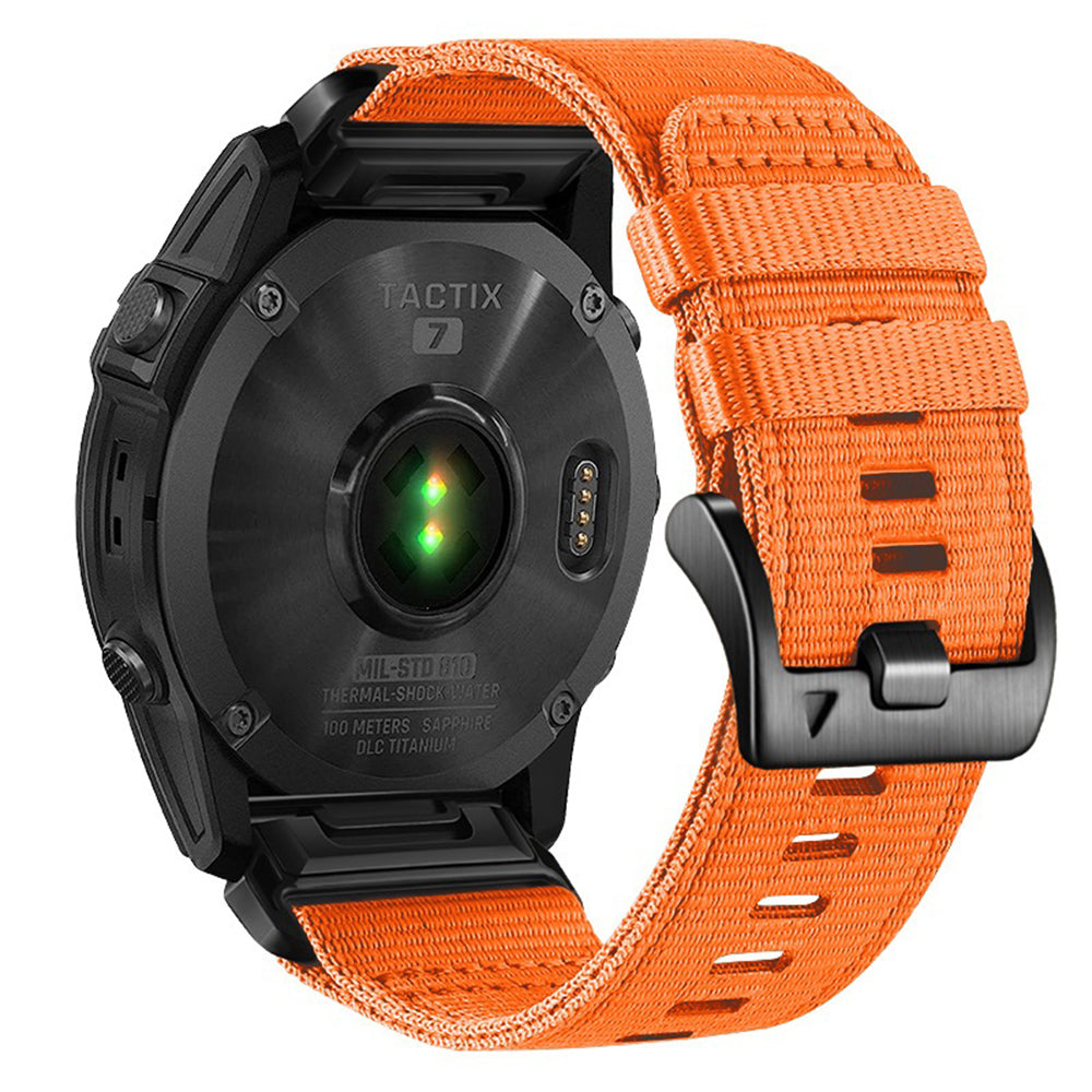 Techsuit W070 rem til Garmin Watch Fenix / Forerunner / Approach Series, 22mm, Orange