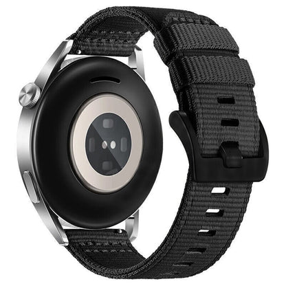 Techsuit W070 rem til Samsung Galaxy Watch / Huawei Watch Series, 20mm, Sort