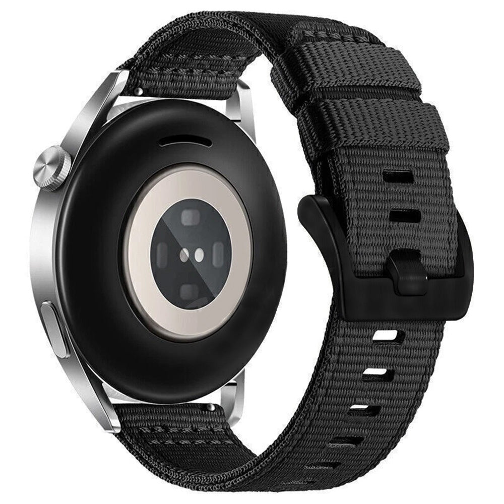 Techsuit W070 rem til Samsung Galaxy Watch / Huawei Watch Series, 22mm, Sort