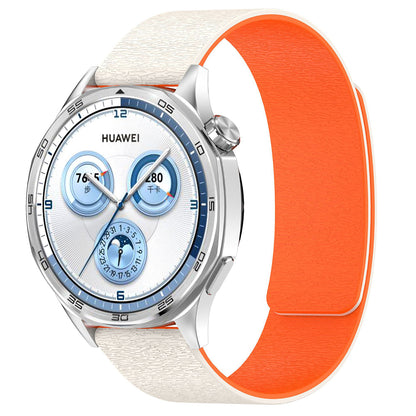 Techsuit W074 rem til Huawei Watch / Garmin Watch Series, 18mm, Beige Orange