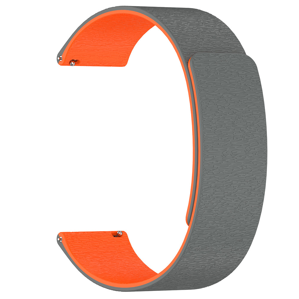 Techsuit W074 rem til Samsung Galaxy Watch Series, 20mm, Grå Orange