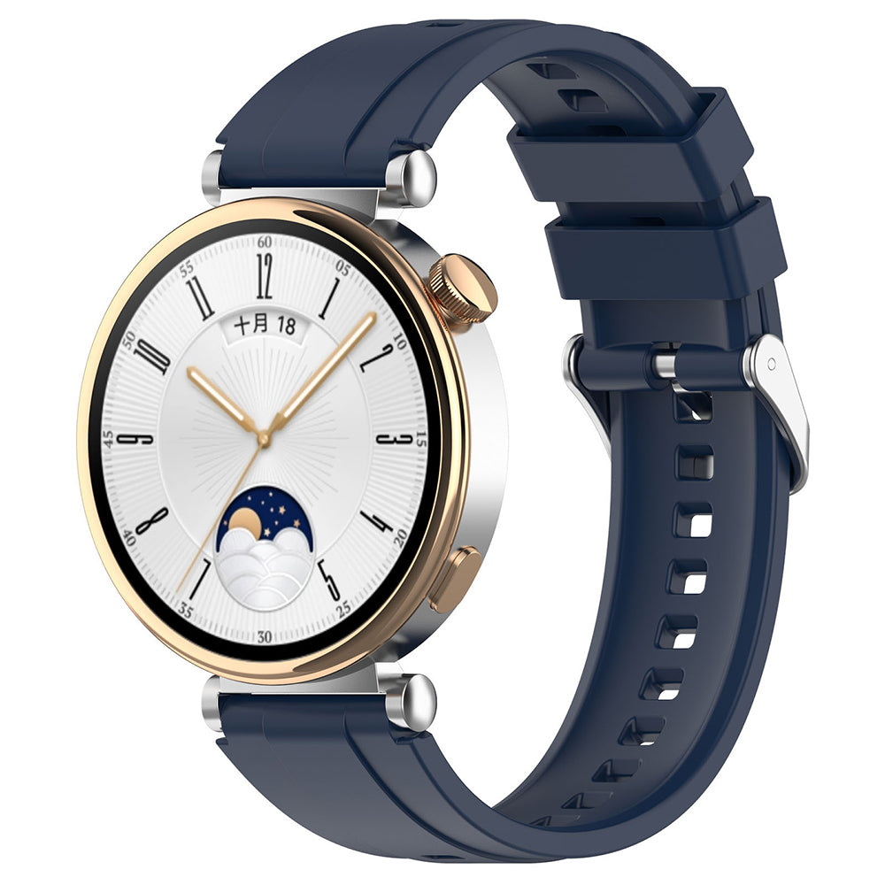 Techsuit W075 Strap for Huawei Watch / Garmin Watch Series, 18mm, Navy Blue