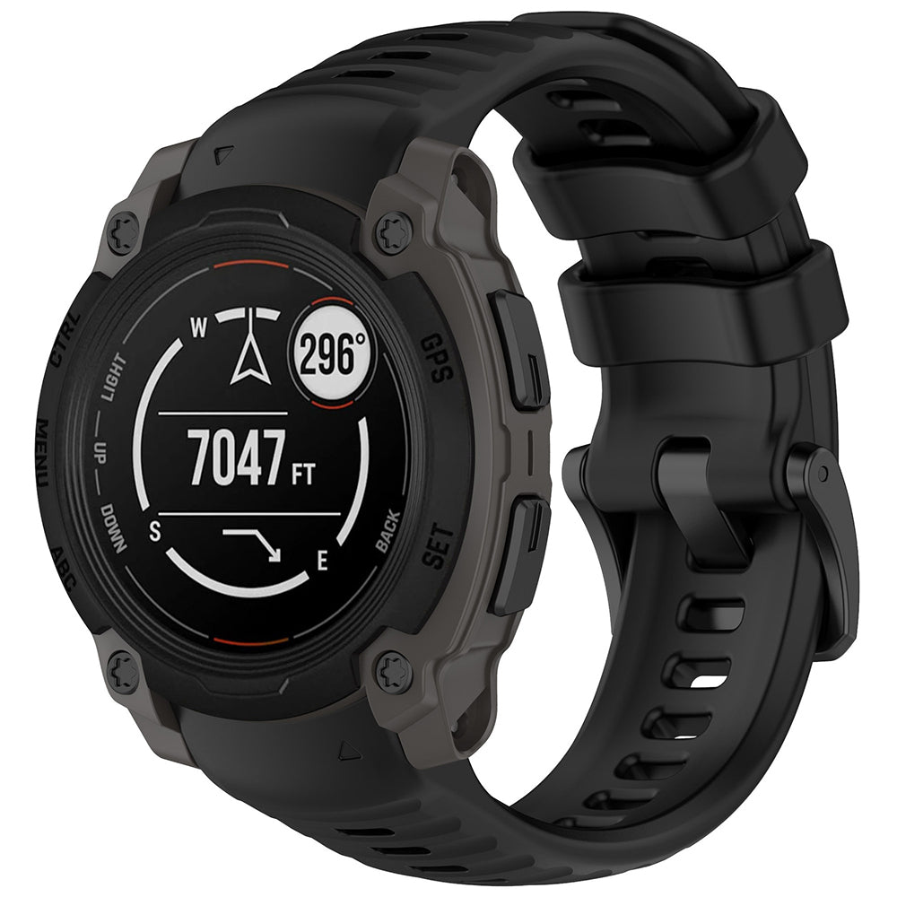 Techsuit W076 rem til Garmin Instinct E 45mm, Sort