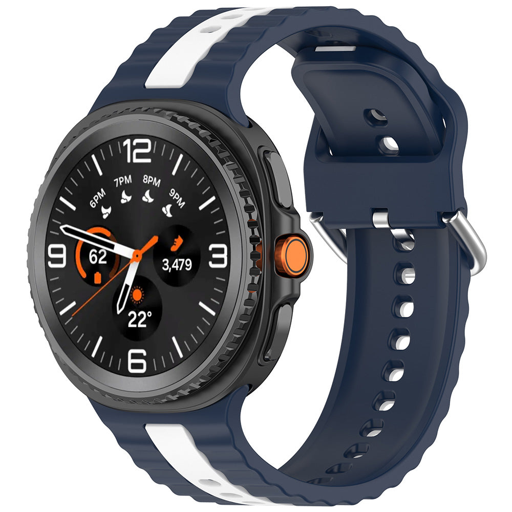 Techsuit W078 rem til Samsung Galaxy Watch 8 Classic / Watch8 44mm / Watch 8 40mm, Marineblå