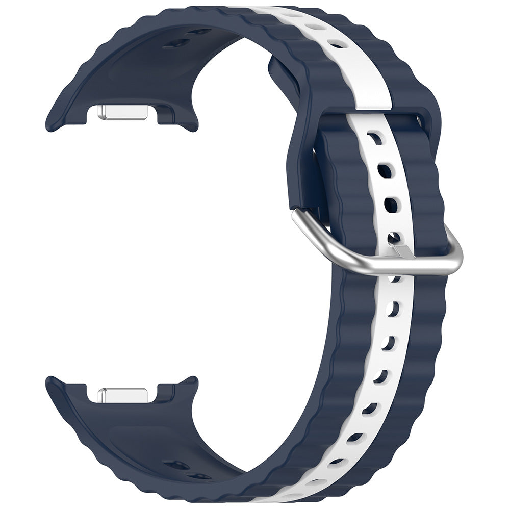 Techsuit W078 rem til Samsung Galaxy Watch 8 Classic / Watch8 44mm / Watch 8 40mm, Marineblå