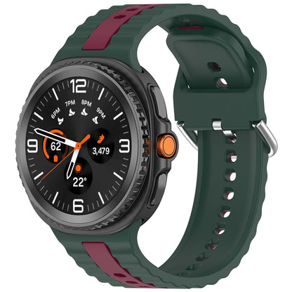 Techsuit W078 rem til Samsung Galaxy Watch 8 Classic / Watch8 44mm / Watch 8 40mm, Mørkegrøn