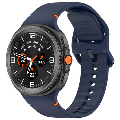 Techsuit W079 rem til Samsung Galaxy Watch 8 Classic / Watch8 44mm / Watch 8 40mm, Marineblå
