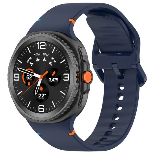 Techsuit W079 rem til Samsung Galaxy Watch 8 Classic / Watch8 44mm / Watch 8 40mm, Marineblå