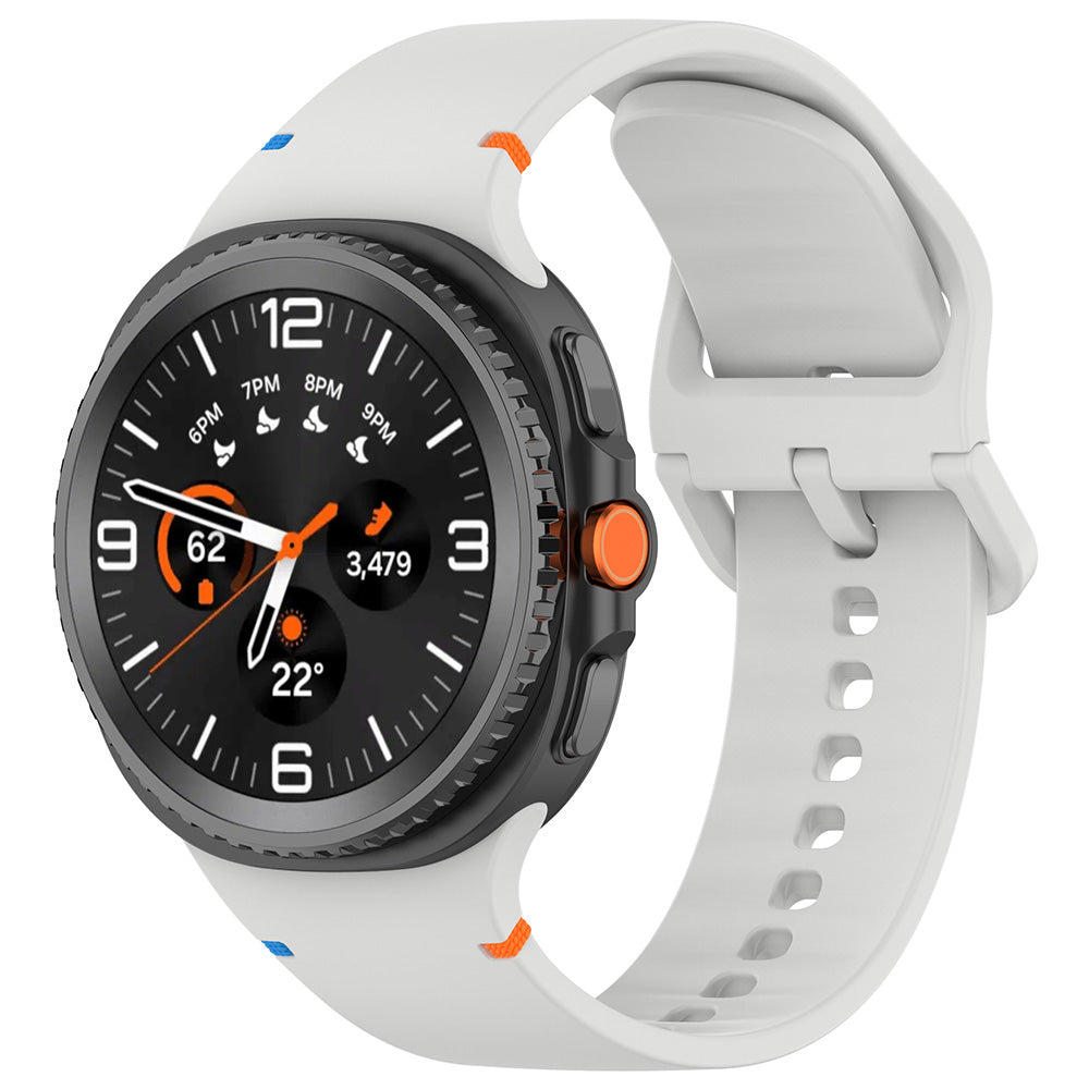 Techsuit W079 rem til Samsung Galaxy Watch 8 Classic / Watch8 44mm / Watch 8 40mm, Grå