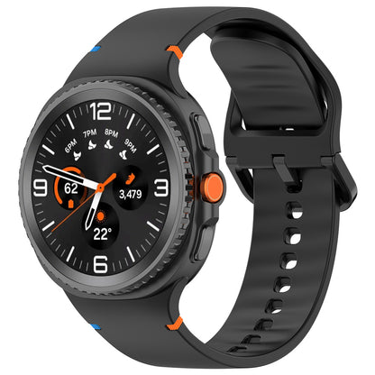 Techsuit W079 rem til Samsung Galaxy Watch 8 Classic / Watch8 44mm / Watch 8 40mm, Sort
