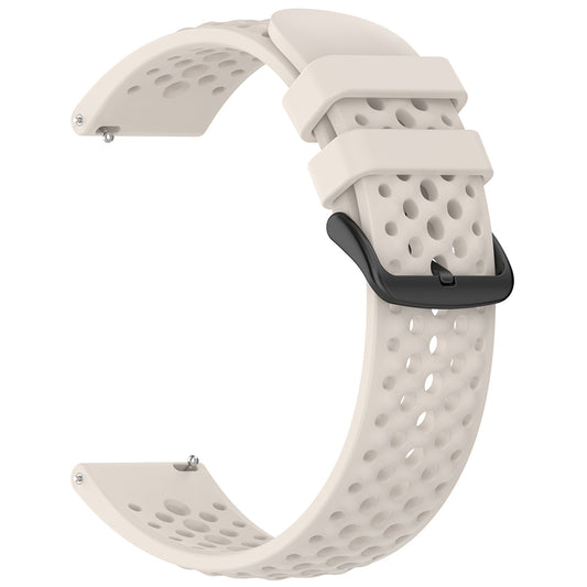 Techsuit W083 rem til Amazfit Watch / Samsung Watch Series, 22mm, Hvid