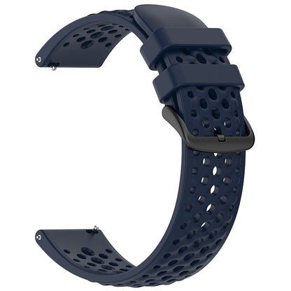 Techsuit W083 rem til Amazfit Watch / Samsung Watch Series, 22mm, Marineblå
