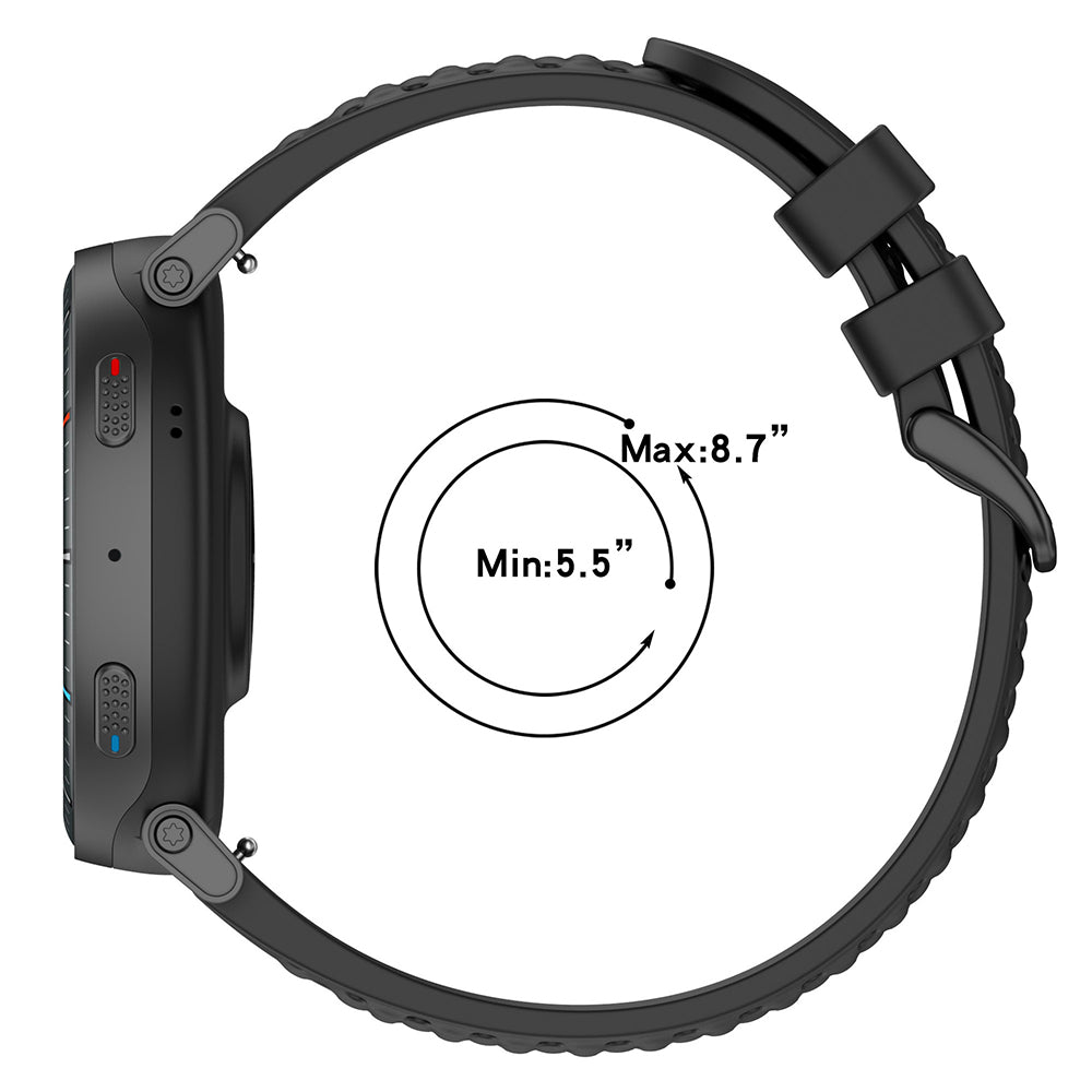 Techsuit W083 rem til Amazfit Watch / Samsung Watch Series, 22mm, Marineblå
