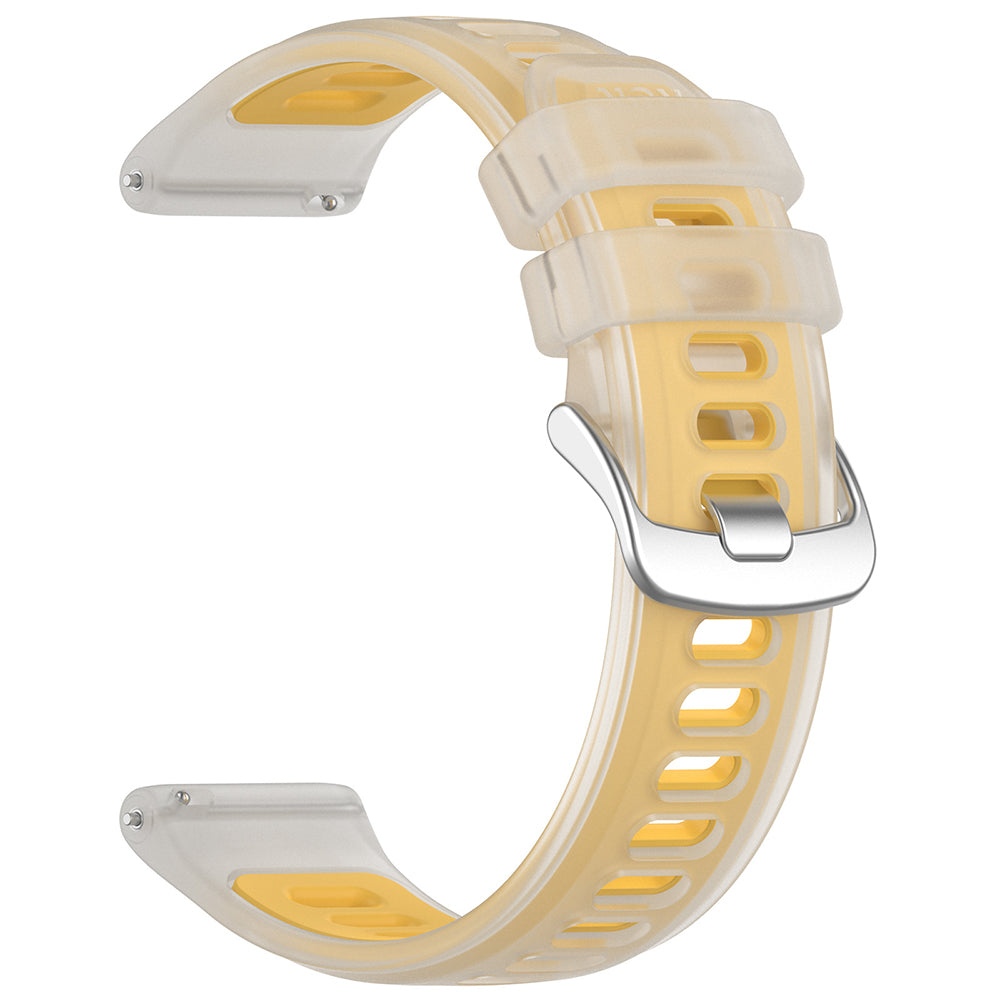 Techsuit W084 rem til Samsung Galaxy Watch / Huawei Watch Series, 22mm, Gul