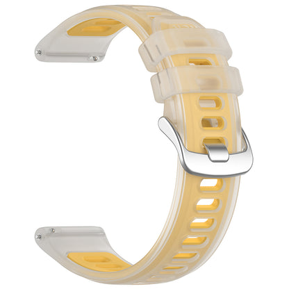 Techsuit W084 rem til Samsung Galaxy Watch / Huawei Watch Series, 22mm, Gul