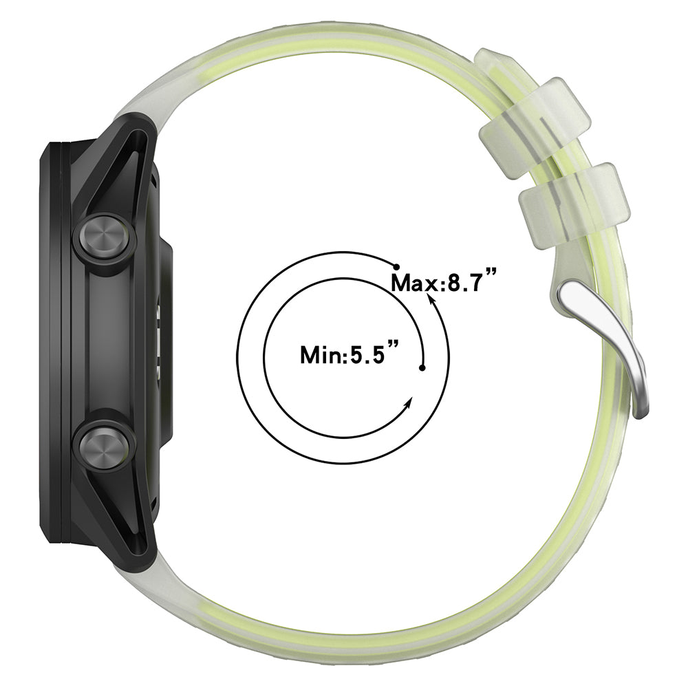 Techsuit W084 rem til Samsung Galaxy Watch / Huawei Watch Series, 22mm, Gul