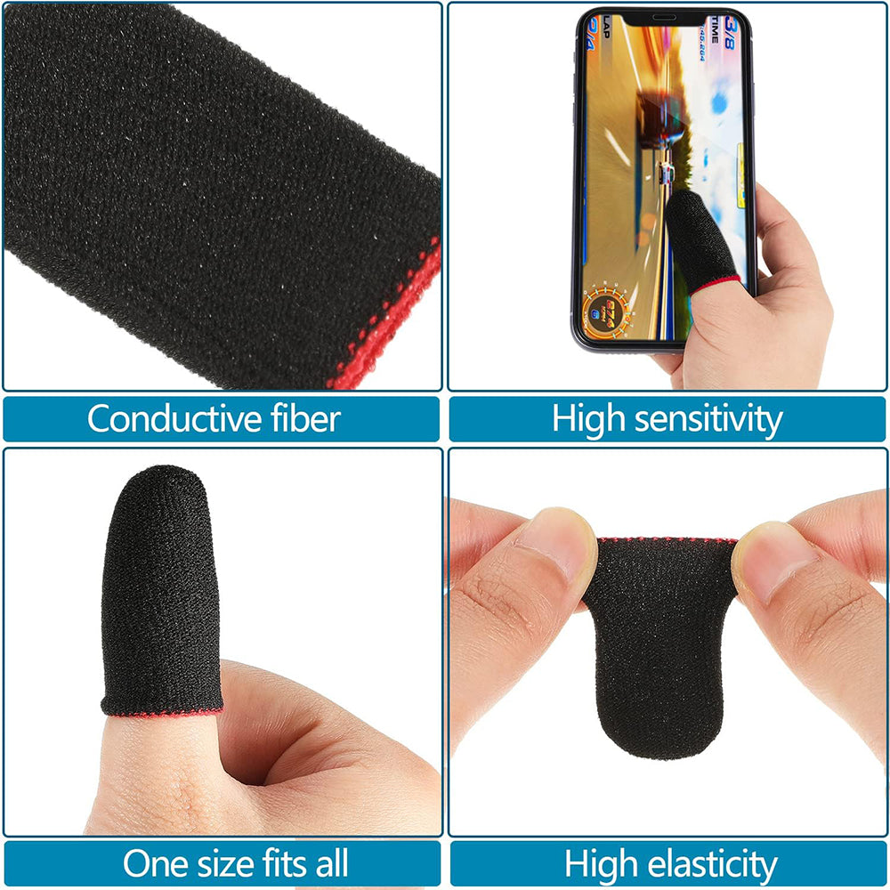 Gaming Finger Sleeves Techsuit FS1-02, Sorte