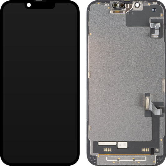 Touchscreen-display Apple iPhone 17e, med ramme, sort, Service Pack 661-60211