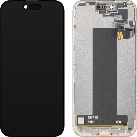 Touchscreen-display Apple iPhone 17 Air, med ramme, sort, Service Pack 661-55240