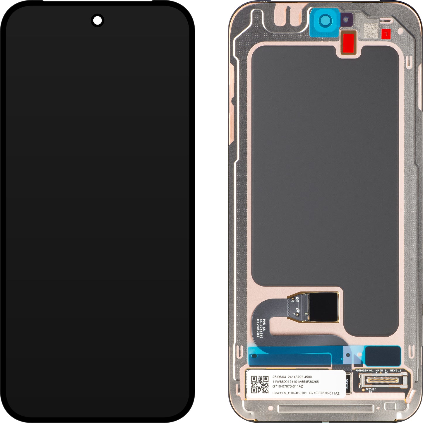 Display med Touchscreen til Google Pixel 10, Servicepakke G949-01507-00