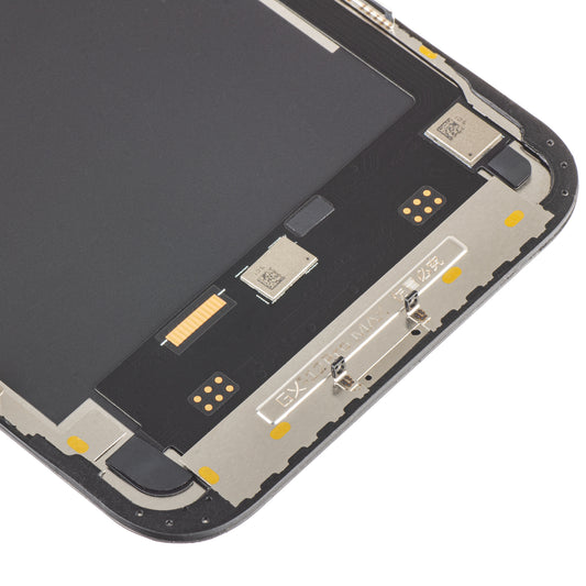 Display med Touchscreen GX til Apple iPhone 12 Pro Max, med Ramme, OLED IC Movable Version, Sort
