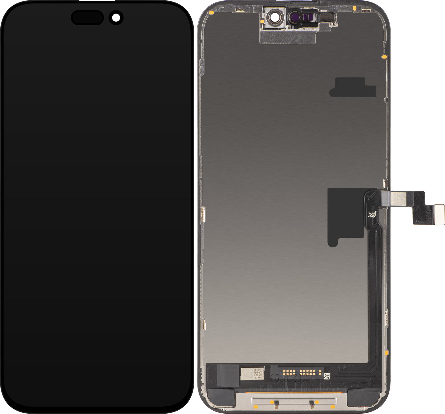 Display med Touchscreen JK til Apple iPhone 16 Pro Max, med Ramme, LCD In-Cell IC Movable Version, Sort