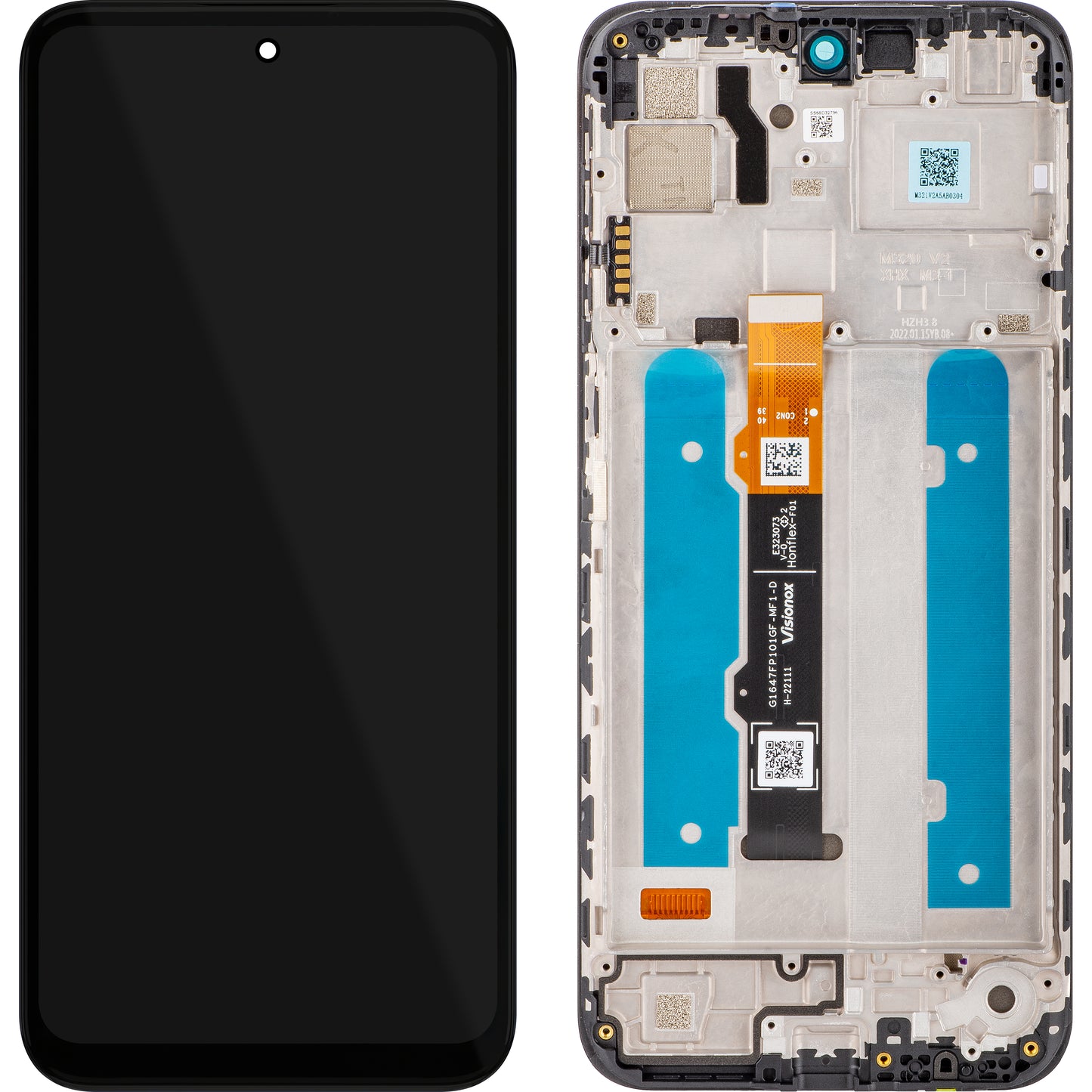 Touchscreen-display Motorola Moto G31 (XT2173-3), med ramme, sort, Swap 5D68C19989