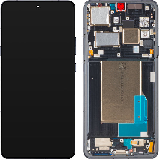 Display med Touchscreen Motorola Edge 70 Ultra / Signature, med Ramme, Sort, Servicepakke 5D68C31910