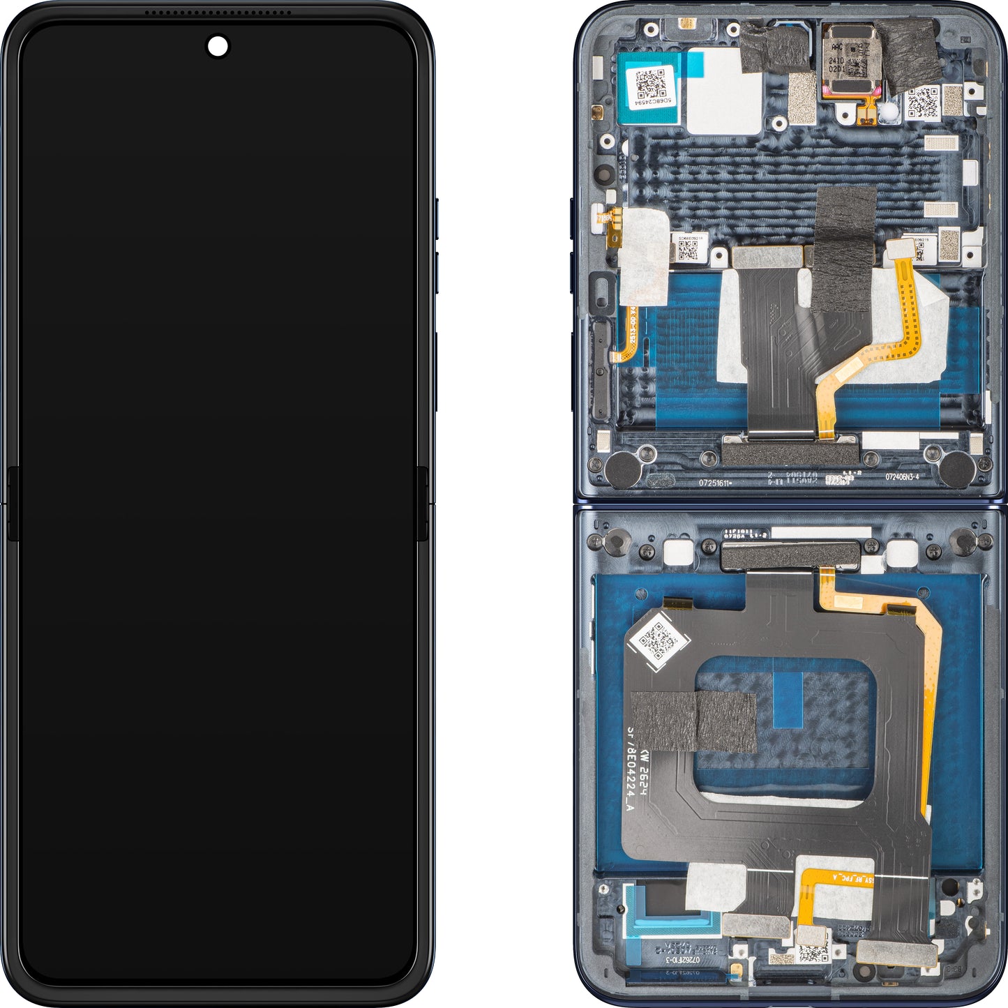 Display med Touchscreen Motorola Razr+ 2025 / Razr+ 2024 / Razr 50 Ultra, med Ramme, Marineblå (Navy Blazer), Swap 5D68C24698