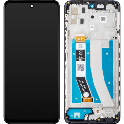 Touchscreen-display til Motorola Moto G32, med ramme, grå (Mineral Grey), Swap 5D68C21151