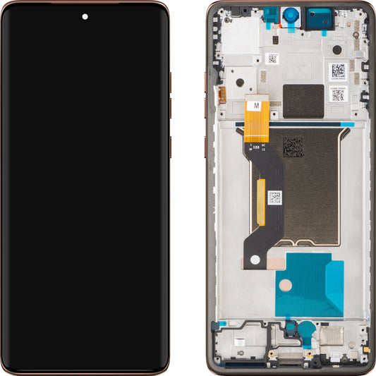Display med Touchscreen Motorola Edge 60 Fusion, med Ramme, Brun (Mocha Mousse), Servicepakke 5D68C30578