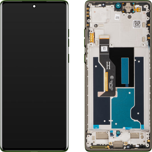 Touchscreen-display til Motorola Edge 50 Fusion, med ramme, grøn (Forest Green), genforseglet 5D68C25167