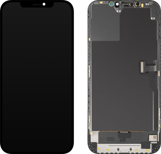 Display med MP touchscreen kompatibel med Apple iPhone 12 Pro Max, med ramme, OLED Diagnostic version, Sort