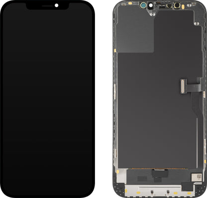 Display med MP touchscreen kompatibel med Apple iPhone 12 Pro Max, med ramme, OLED Diagnostic version, Sort
