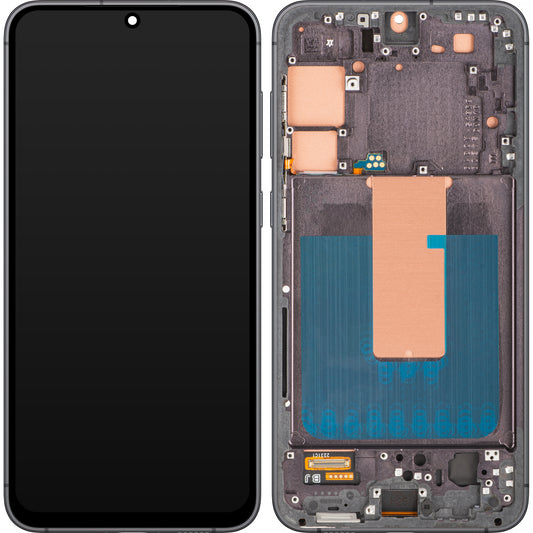 Display med Touchscreen MP kompatibel med Samsung Galaxy S23+ S916, med Ramme, Sort