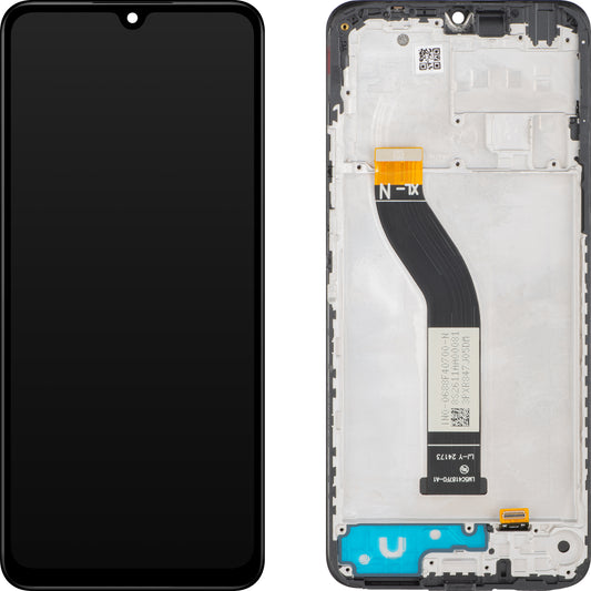 Display med Touchscreen MP kompatibel med Xiaomi Poco C75 / Redmi 14C, med Ramme, Sort