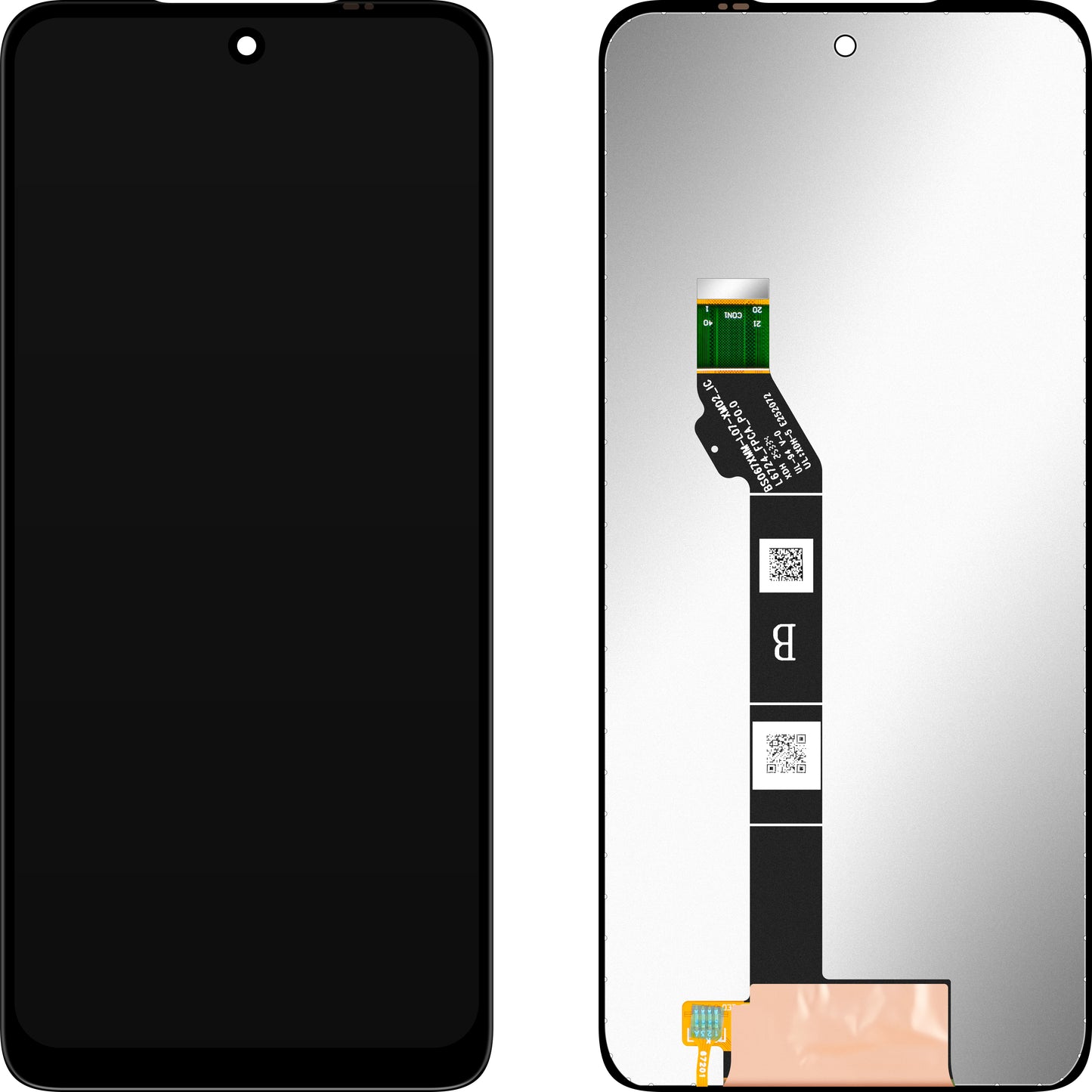 MP Touchscreen-display kompatibelt med Motorola Moto G17 / G17 Power