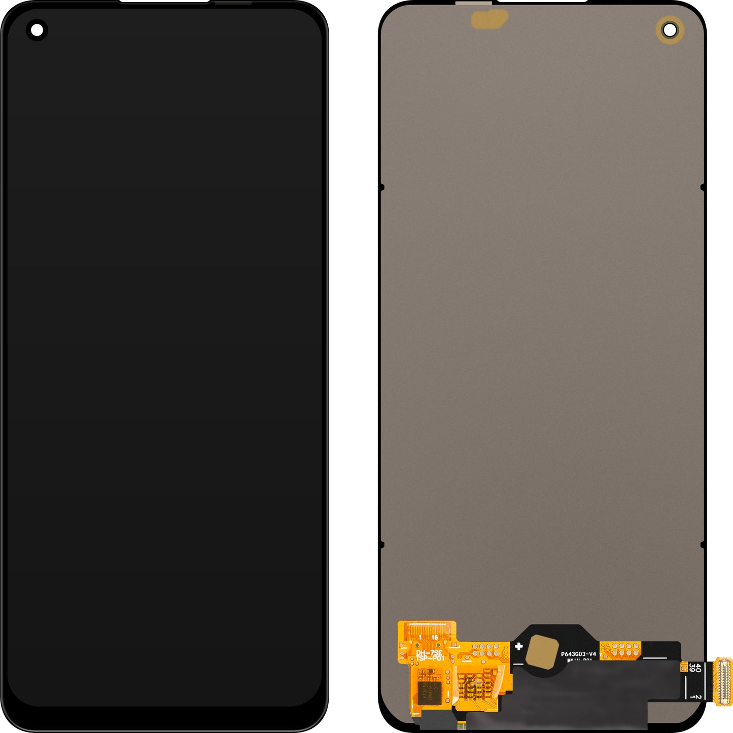 MP Touchscreen-display kompatibelt med Oppo A78 4G / F21 Pro / Find X5 Lite / Reno7 / Reno7 SE 5G / Reno8 4G / Reno8 T, OLED-version