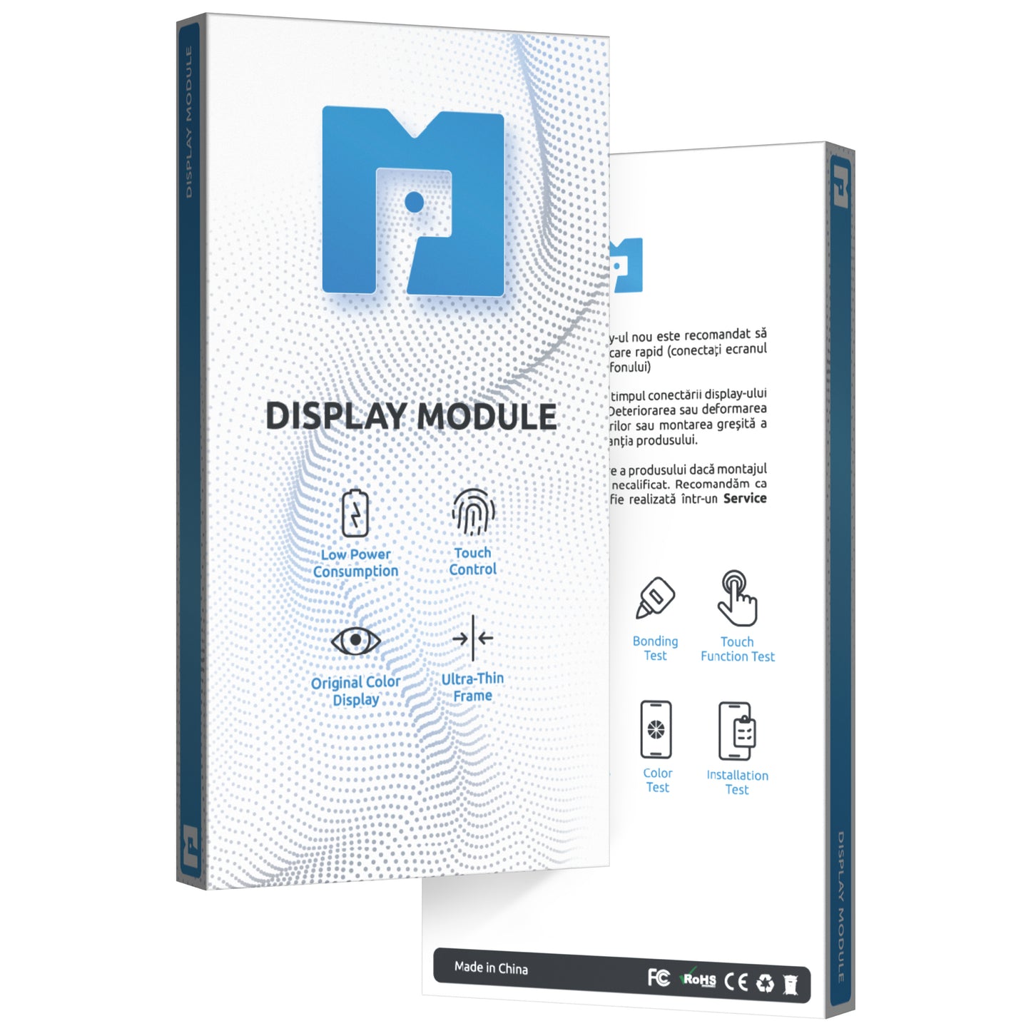 Touchscreen MP Display med touchscreen kompatibel med Samsung Galaxy A03s A037, med ramme, F-version, sort 
