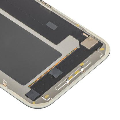 MP Touchscreen-display kompatibel med Apple iPhone 17 Pro Max, med ramme, OLED FHD IC Movable-version, sort