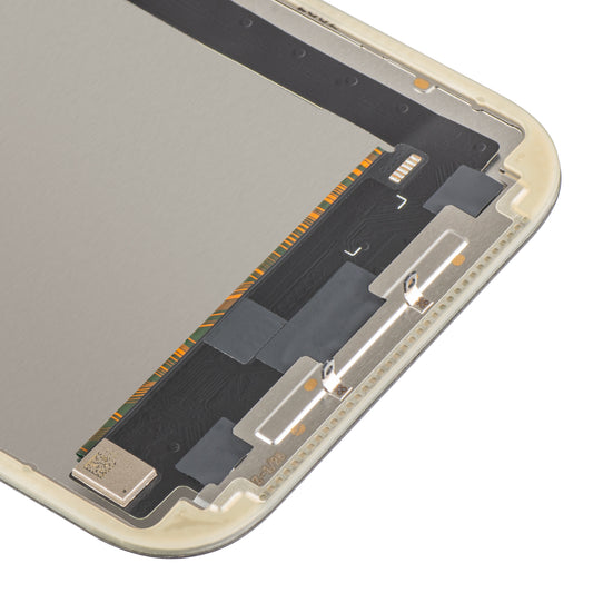 MP Touchscreen-display kompatibelt med Apple iPhone 17, med ramme, OLED FHD IC Movable-version, sort