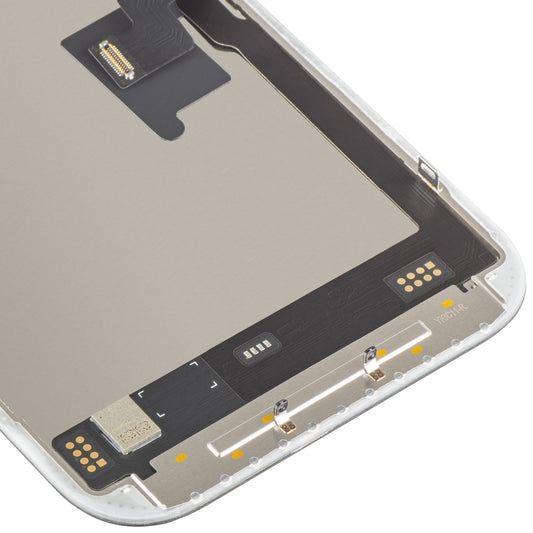 Display med MP touchscreen kompatibel med Apple iPhone 16 Pro, med ramme, Soft OLED FHD 120Hz IC Movable version, Sort