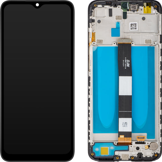 Display med Touchscreen MP kompatibel med Xiaomi Redmi 9C NFC / 9C / 9A, med Ramme, Sort